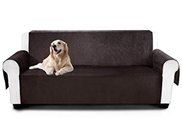 YEMYHOM Real Non-Slip Pet Dog Sofa Covers Protectors Water-Repellent Recliner Couch Slipcovers with Pockets (Sofa, Coffee)