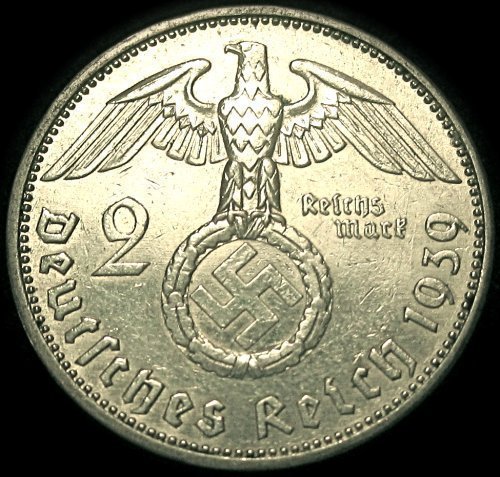 1936-1939 Silver 2 Reichsmark