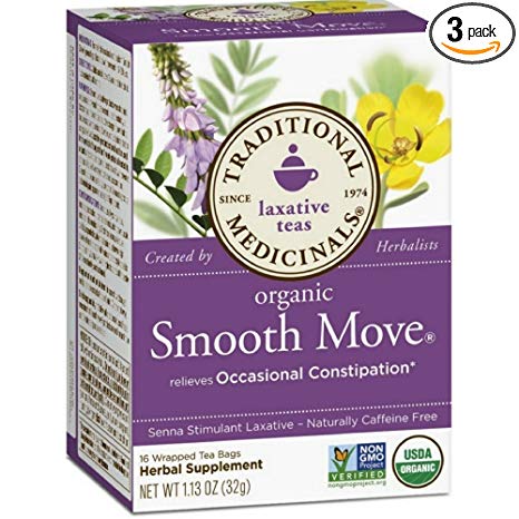 Traditional Medicinal's Smooth Move Herb Tea (3x16 bag)