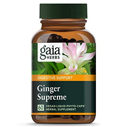 Gaia Herbs Ginger Supreme Liquid Phyto-Capsules, 60 Count