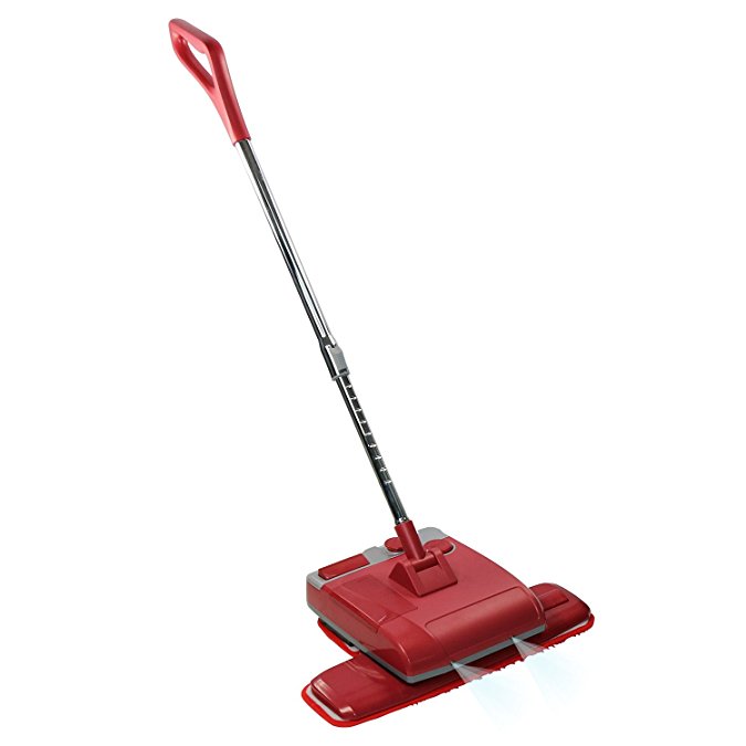 EVERTOP Cordless Power Floor Polisher Cleaner for Marble, Tiles, Wood Floor - Red