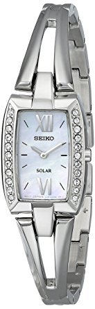 Seiko Women's SUP083 Crystal-Accented Stainless Steel Watch