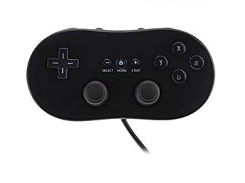 Bowink Controller for Wii,classic Console Gampad Gaming Pad Joypad Pro for Nintendo Wii (Black)