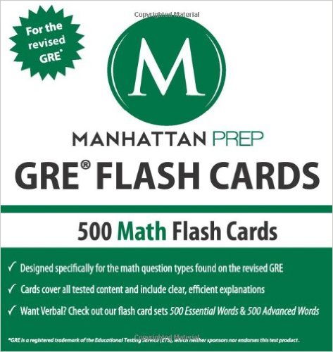 500 GRE Math Flash Cards (Manhattan Prep GRE Strategy Guides)