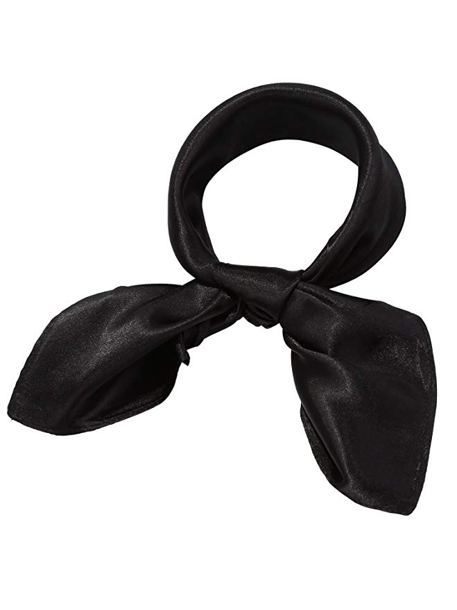 Satinior Chiffon Scarf Square Handkerchief Satin Ribbon Scarf Neck Scarf for Women Girls Ladies Favor