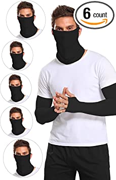 Ababalaya Cooling Face Bandana Neck Gaiter Face Scarf/Neck Cover/Face Cover for Sun Hot Summer Cycling Hiking Fishing UPF50
