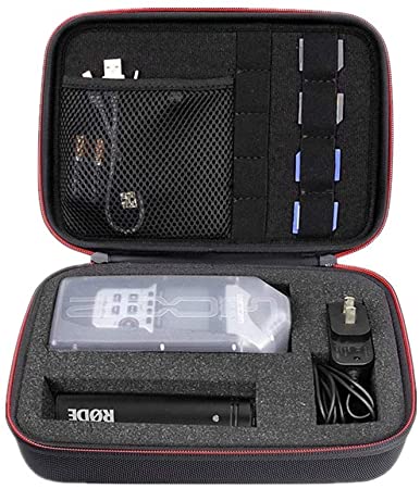 Hallart Travel Carry Case for Zoom H1, H2N, H5, H4N, H6, F8, Q8 Handy Music Recorders, Charger, Mic Tripod Adapter,SD cards and Accessories