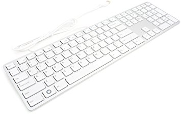 I-Rocks White Aluminum X-Slim Keyboard for PC (KR-6402-WH)