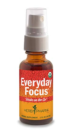 Herb Pharm Herbs on the Go Portable Spray: Certified Organic Everyday Focus, 1 Ounce