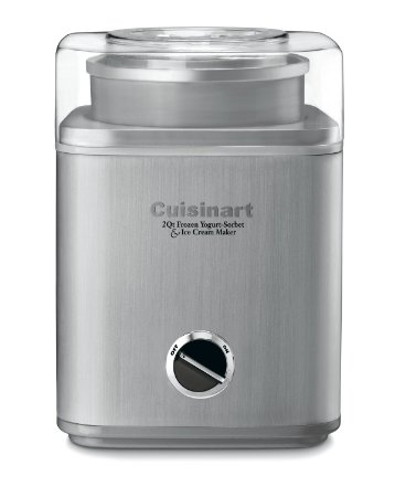 Cuisinart ICE-30BC Pure Indulgence 2-Quart Automatic Frozen Yogurt, Sorbet, and Ice Cream Maker