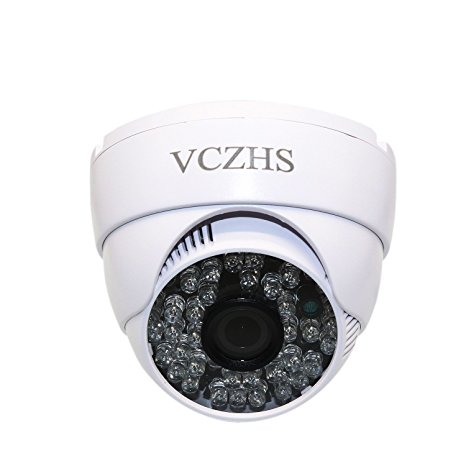 VCZHS AHD 1.0MP 720P 48LED IR 3.6mm HD Lens(3MP) Analog Indoor Security Dome CCTV Camera