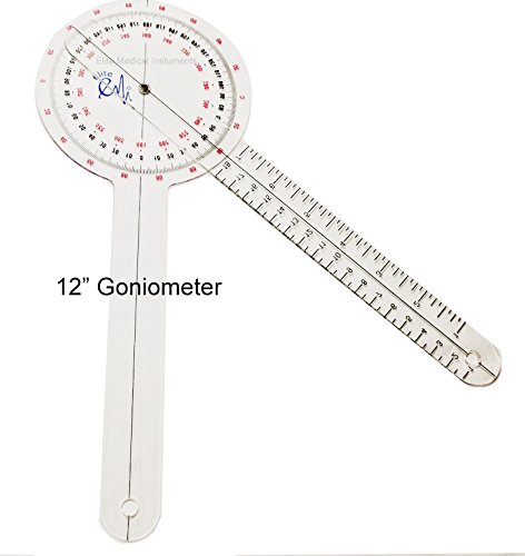 EMI Plastic 12" Goniometer 360 Degree ISOM - 12" EGM-422