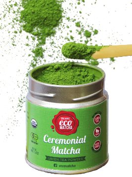 Ceremonial Grade Matcha Green Tea Powder 14oz  40g - 100 Certified Organic - MADE IN KYOTO JAPAN By eco heed Experience The Benefits Of Japanese Matcha Now