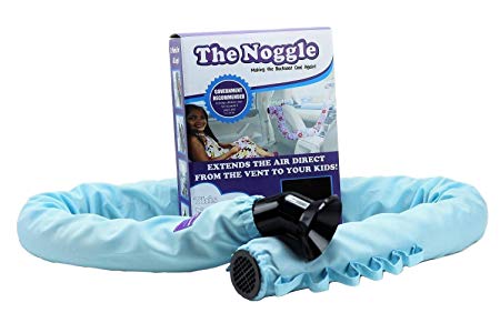 The Noggle - Making the Backseat Cool Again - Vehicle Air Conditioning System to Keep Your Baby/Children Cool and Comfortable When Traveling in the Car - Works with Most Vehicles - 6ft, Blue Freeze