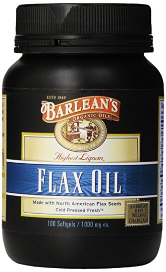 Barlean's Lignan Flax Oil Softgels, 100 Count Bottle