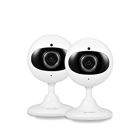 Wansview Home Security Camera, 720P WiFi Wireless IP Camera for Baby /Elder/ Pet/Nanny Monitor Two-Way Audio & Night Vision K2- 2 packs (white)