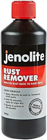 JENOLITE Original Rust Remover Liquid - Rust Treatment - Removes Rust Back to Bare Metal - 500ml (16.9 fl oz)
