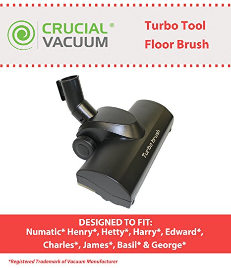 Numatic 32MM Turbo Head Floor Tool Brush Fits Henry, Hetty, George & More, Designed & Engineered by Crucial Vacuum