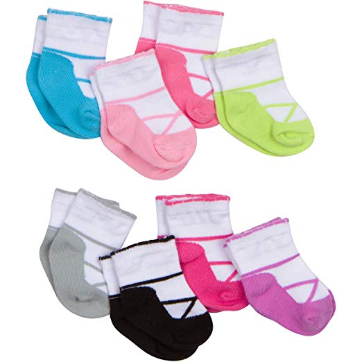 Gerber Baby Girls' 8-Pair Sock