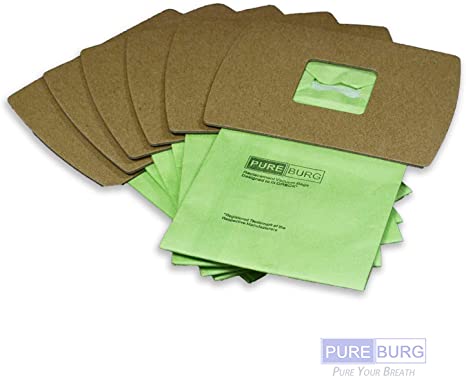 PUREBURG Replacement 6-Pack Vacuum Bags for ORECK PKBB12DW Buster B Fits Portable Handheld Canister Super-Deluxe Compact Housekeeper