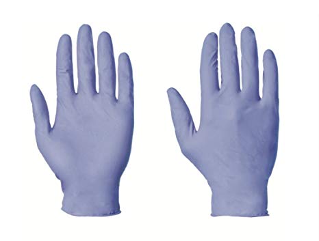 Large Blue Nitrile Gloves (100) Powder Free Latex Free