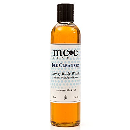 Moisturizing Body Wash and Shampoo for Dry Sensitive Skin - Organic Aloe Vera , Green Tea , Honey - 8 Oz. Skin Care & Beauty Products for Women and Men By Mee Beauty - Ph Balanced
