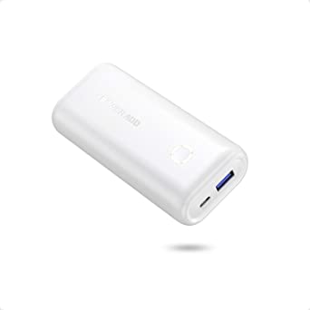 POWERADD EnergyCell 10000, Ultra-Compact High-Speed Charging Portable Charger, Smallest and Lightest 10000mAh Power Bank Compatible for iPhone 11 XS X 8 Plus Samsung S10 Google LG iPad and More（white）