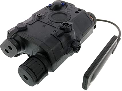 SportPro Polymer PEQ LA5 Style Battery Box Red Laser Sight   LED Flashligh for AEG Airsoft - Black