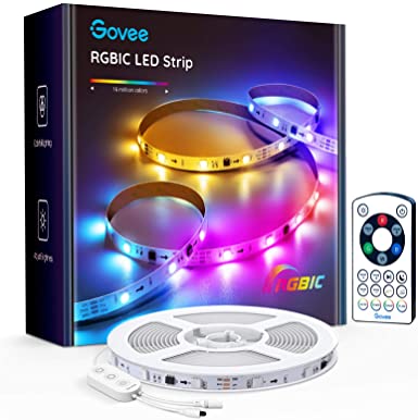 Govee RGBIC LED Strip Lights, for Bedroom, Living Room, Kitchen, Remote Control, 16.4ft