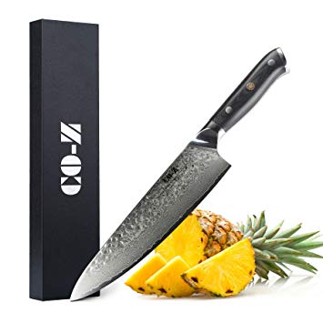 Chef Knife 8 Inch, Professional Chef's Kitchen Knives - 67-Layer Japanese VG10 Super Steel with Super Edge Retention, Stain & Corrosion Resistant - Fiberglass Laminate Handle