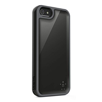 Belkin Grip Max Case / Cover for iPhone 5 and 5S (Black / Gravel)