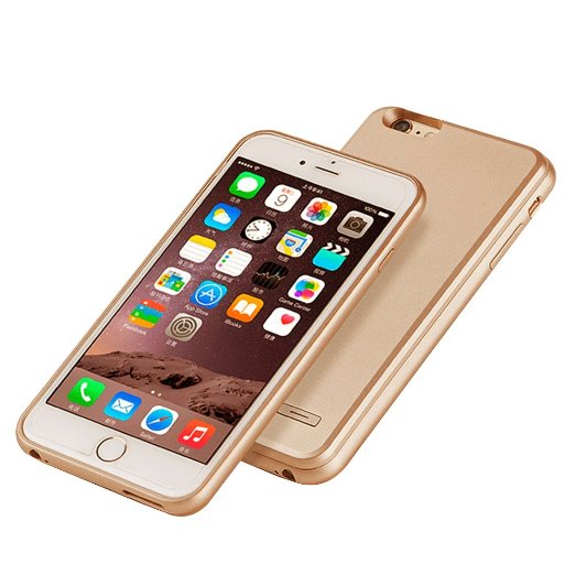 DQDZ-001G Light Weight Ultra Slim Battery Case Power Case External Backup Power Battery Charger Case Cover for iPhone 6/6S Plus 4.7 Inch (Gold)