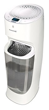 Honeywell Top Fill Tower Humidifier with Digital Humidistat, White HEV620W