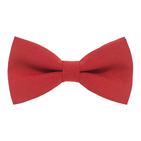 Classic Pre-Tied Bow Tie Formal Solid Tuxedo for Adults & Children, by Bow Tie House