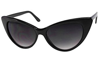 Extreme Cateyes Retro Vintage Celebrity Inspired High Pointed Frame Sunglasses - Several Colors Available!