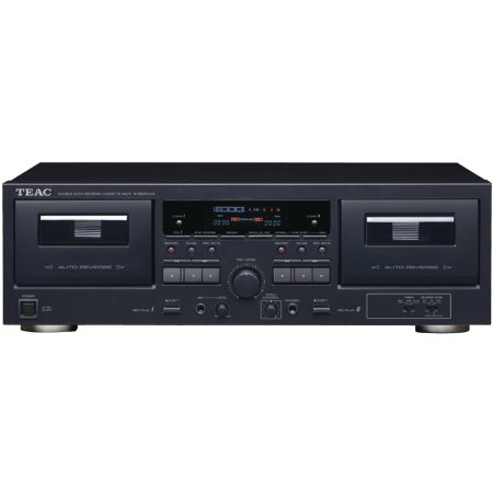 Teac W-890RMKII-B Double Auto-Reverse Cassette Deck (Black)