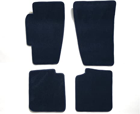 Premier Custom Fit 4-piece Set Carpet Floor Mats for Lincoln Town Car - Premium Nylon, Navy Blue