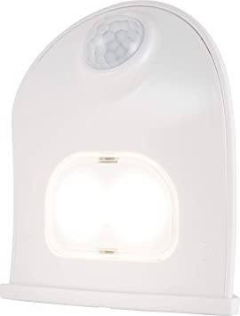 Energizer LED Motion-Activated Security Light, Battery Operated, 40 Lumens, Wireless, Indoor/Outdoor, Over-The-Door, Ideal for Entryway, Porch, Patio, Basement, Shed, Garage, 38184, White