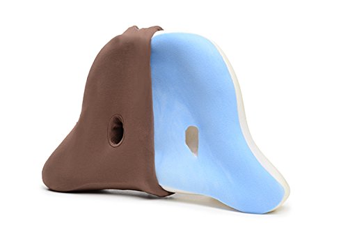Ear & Neck Pain Relief | Back & Side Sleeper Pillow | Anti-Wrinkle | CPAP | So Comfy | The Womfy | Chocolate Medium Thick