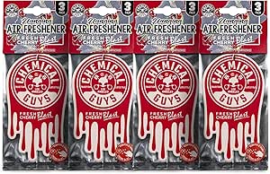 Chemical Guys Hanging Air Freshener, Cherry Scent 12 Pack, Great for Cars, Trucks, SUVs, RVs, Home, Garage, Workspace, Dorm Room & More (4 x 3 Packs) - AIR40604