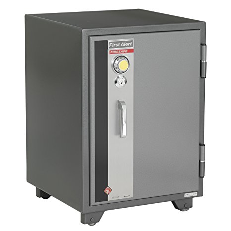 First Alert 2190F 2 Hour Steel Fire Safe with Combination Lock, 2.02 Cubic Foot, Gray