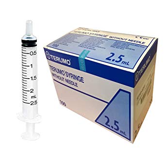 Terumo 2.5 ml Disposable Syringe (Box of 100 )