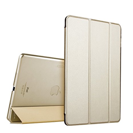 iPad Air Case, ESR Smart Case Cover [Synthetic Leather] Translucent Frosted Back Magnetic Cover with Auto Sleep/Wake Function [Ultra Slim][Light Weight] for iPad 5 (Champagne Gold)