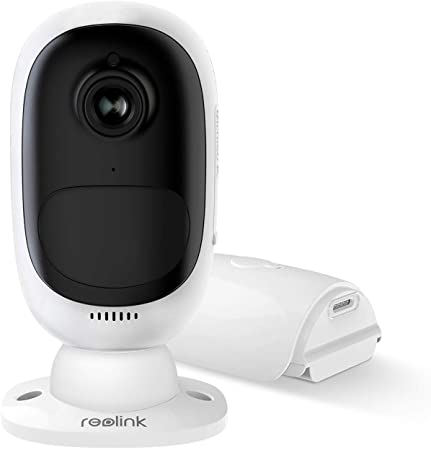 Reolink Argus 2 Rechargeable Battery-Powered Outdoor Wireless Security Camera, 1080p HD Solar Camera, Wire-Free Starlight Color Night Vision w/PIR Motion Sensor & SD Socket