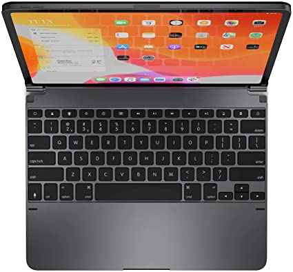 Brydge Pro 12.9 Keyboard for iPad Pro 12.9-inch 4th Generation, 2020 Model Only | Aluminum Wireless Bluetooth Keyboard with Backlit Keys | Long Battery Life | (Space Gray)