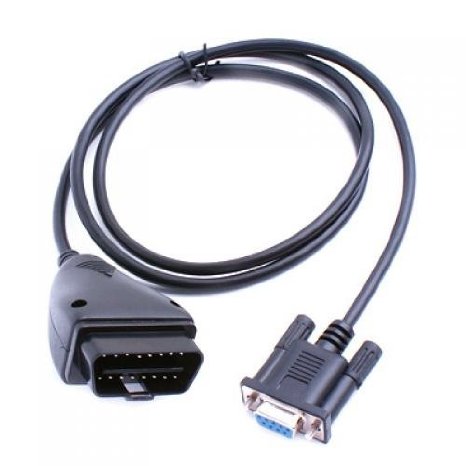 OBD2 16Pin to DB9 Serial Port Adapter Cable--Connecting Your Diagnostic Interface and Your Vehicle with OBD Ⅱ Compliant