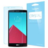 LG G4 Screen Protector Spigen Full HD LG G4 Screen Protector Clear NEW Crystal CR JAPANESE BASE PET FILM High Definition HD Premium Ultra Clear Front Screen Protector for LG G4 2015 - CR SGP11512