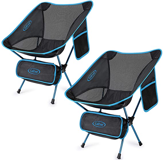 G4Free Lightweight Camping Folding Camp Chairs for Backpacking Picnic Beach Festival Hiking