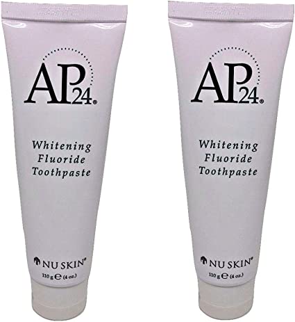 Nu Skin qVRXCw Ap 24 Whitening Fluoride Toothpaste, 4 oz, 2 Pack