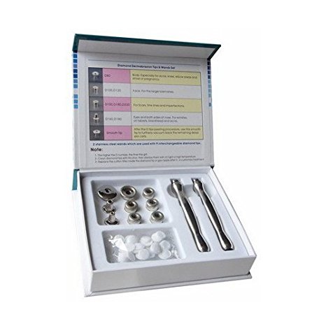 U-Style Extra / Spare Set of Diamond Tips and Wands for Microdermabrasion Machine Systems